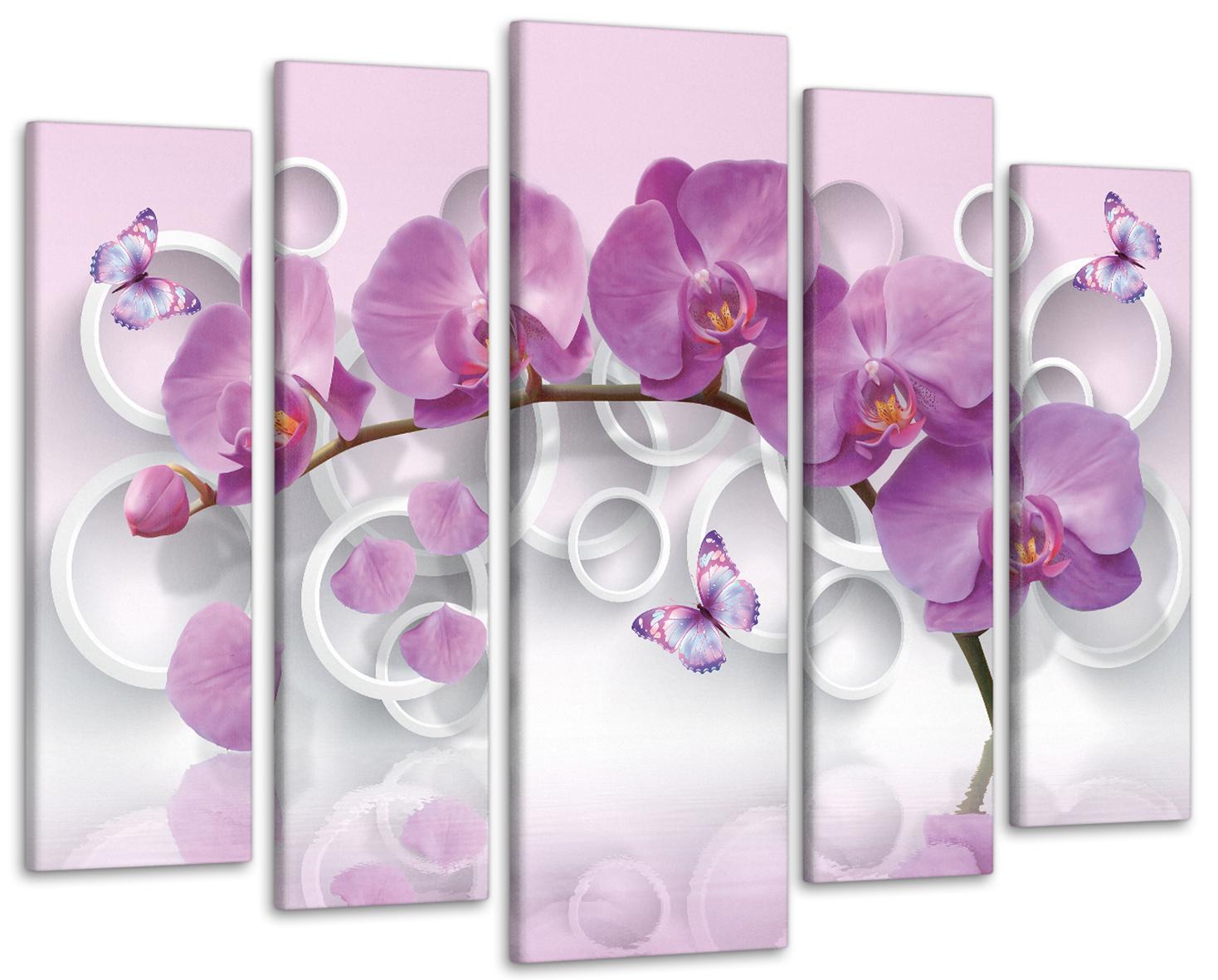 Картина модульная Орхидея 110х160 см (Art-370_5)