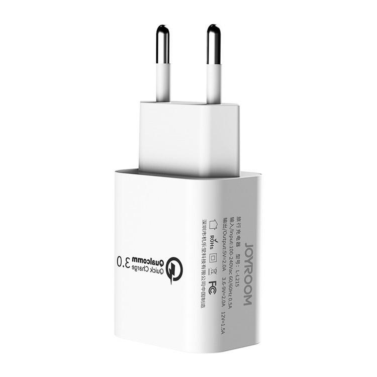 Сетевое зарядное устройство Joyroom Travel USB Charger STC28 Qualcomm Quick Charge 3,0 18W White