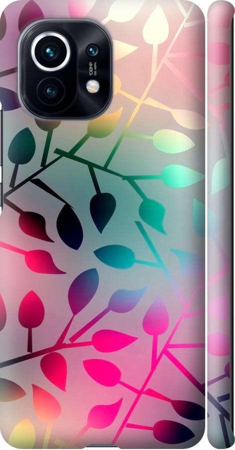 Чехол на Xiaomi Mi 11 Листья (2235m-2253-42517)