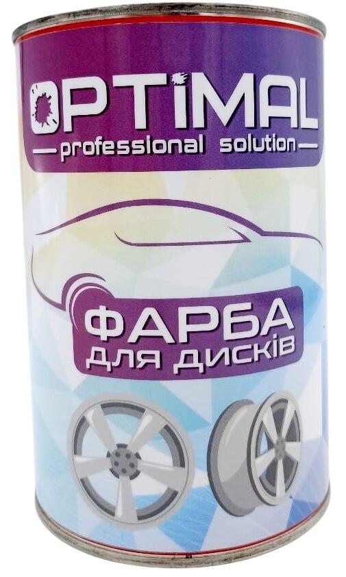 Краска для дисков алкидная OPTIMAL 1 л RAL 9006 Серебристый