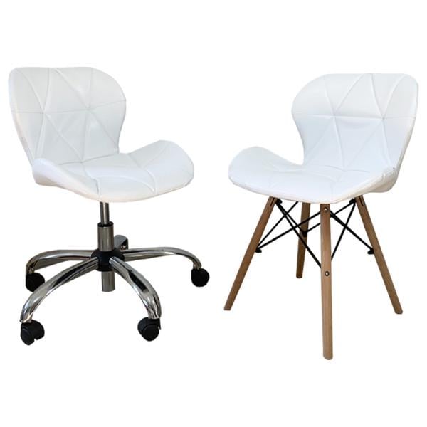 Набір стільців для майстра та клієнта Стар Білий