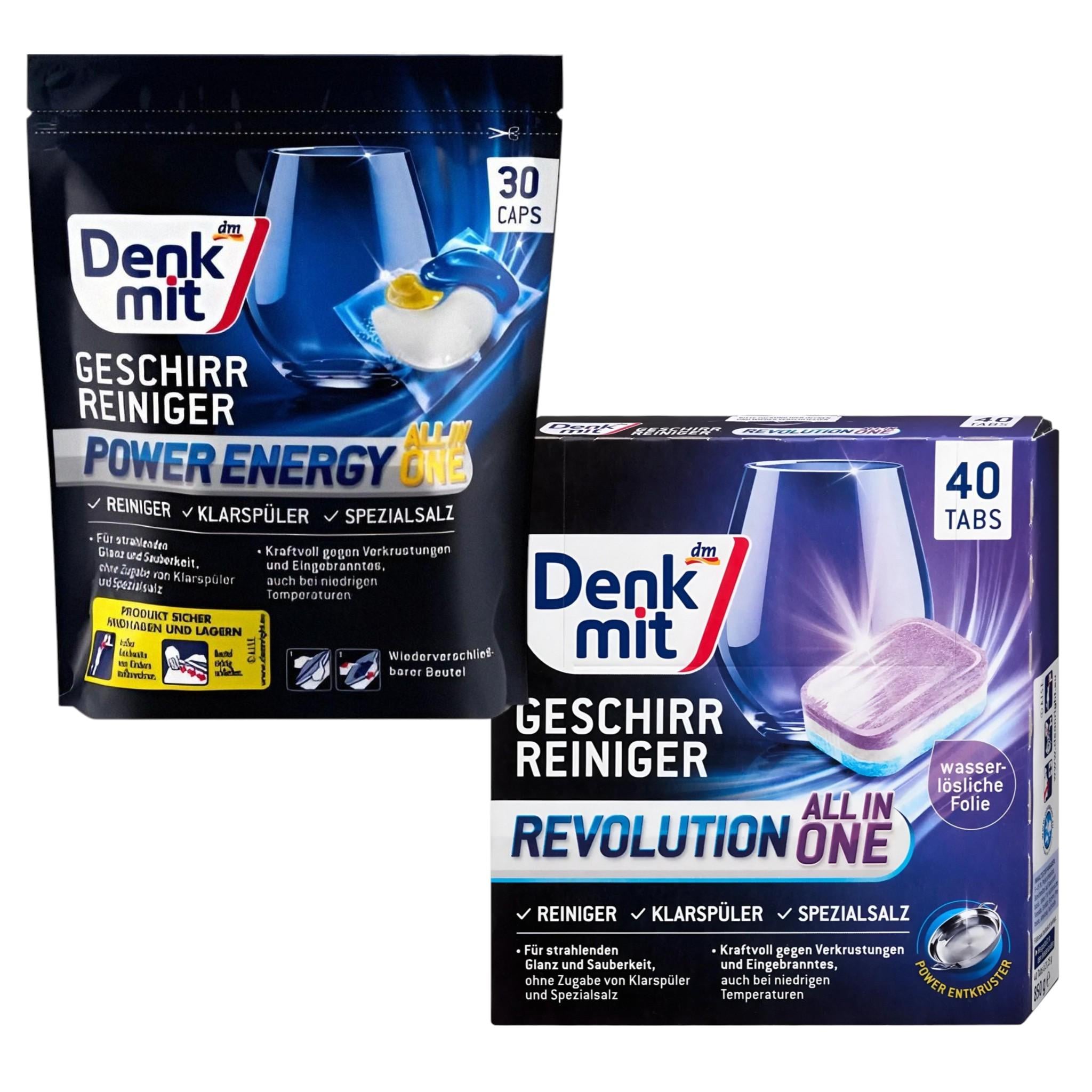 Набор для посудомойки Denk Mit/таблетки Multi-Power Revolution/капсулы Power Energy All in 1 (02050/770758dm)