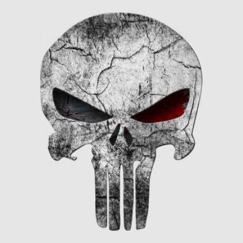 Стикер The Punisher Logo 33,5x45 см Черный (21560388)