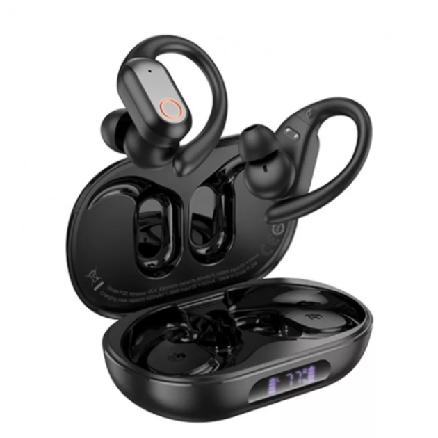 Беспроводные наушники Borofone FQ6 Bluetooth 5.4 зарядный кейс 400 мАч Black (FQ6 black)