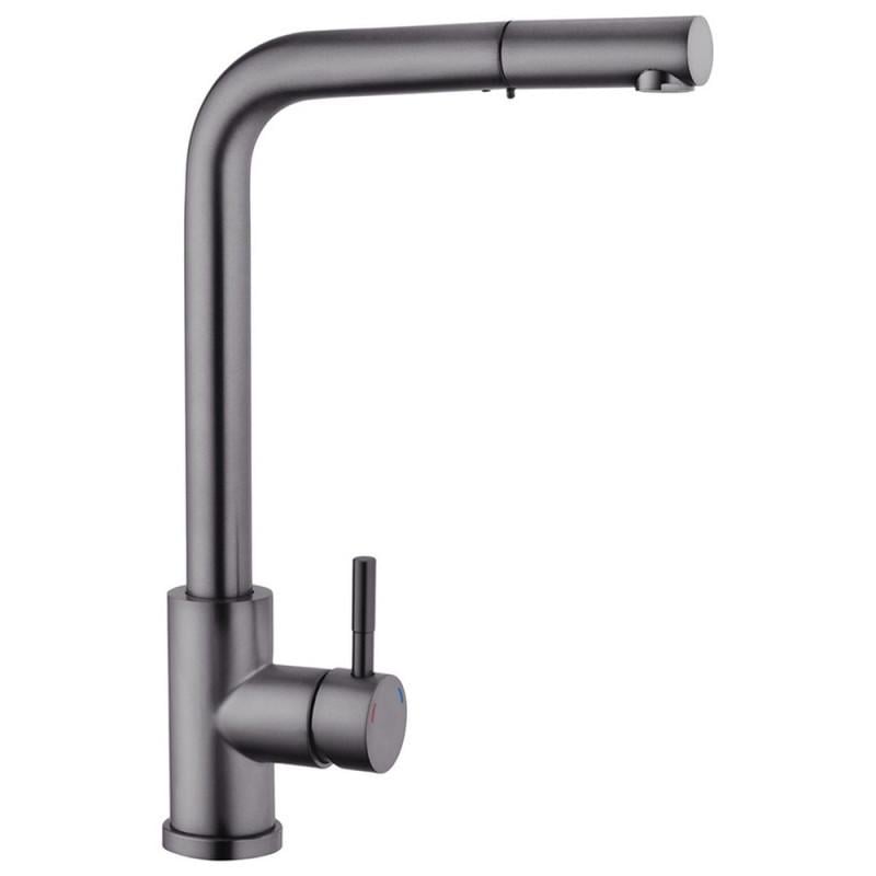 Смеситель для кухни с выдвижным изливом Kroner KRP Edelstahl Klassisch-PVD03917 (2654078272)