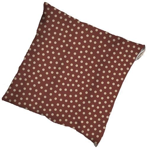 Подушка на стул с завязками Presentville Горох на коричневом фоне 40x40x4 см (PZ_23F012)