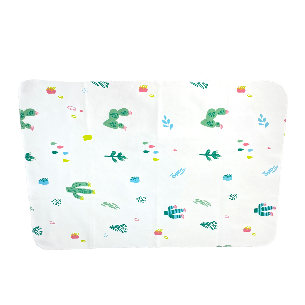 Пеленка для детей многоразовая Кактусы бамбуковая 50х75 см (17894493)