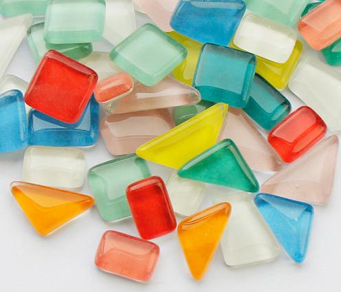 Набор кусочков мозаики 4 мм 200 г 150-170 шт. Разноцветный (7769)