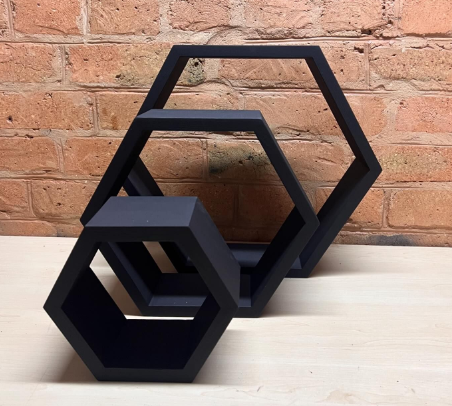 Полочка шестиугольная 34х29х15 см (22918365) - фото 2