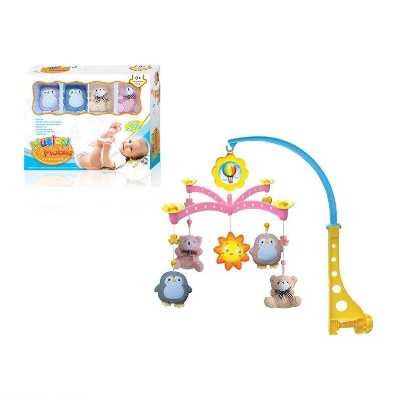 Мобіль TK Group Карусель XQT 730/36 5 м'яких підвісок/мелодія/обертання/заводний механізм/в коробці (25442647)