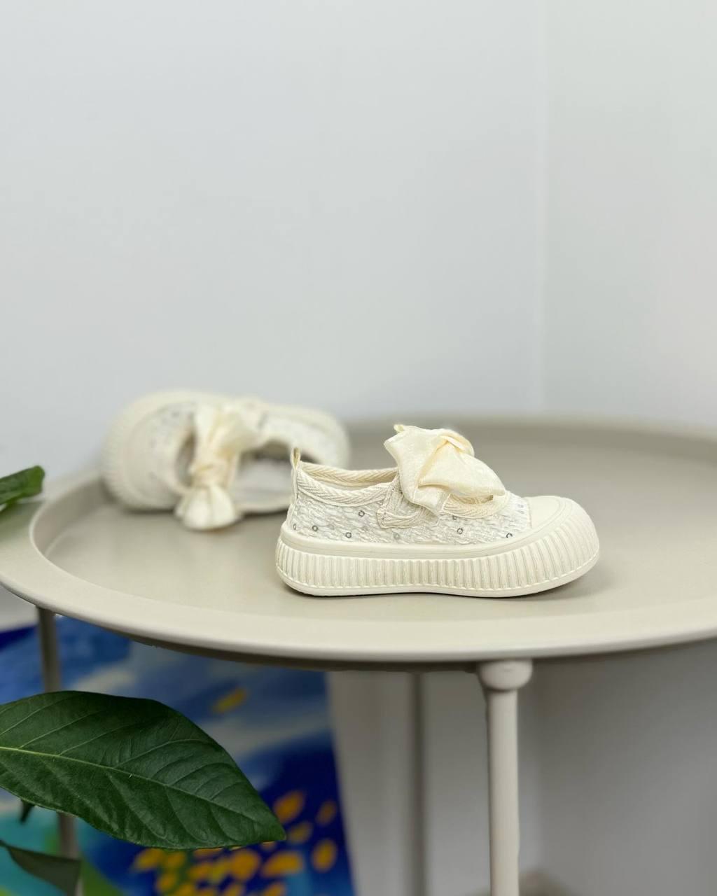 Кроссовки детские р. 18 Бежевый (1273) - фото 6