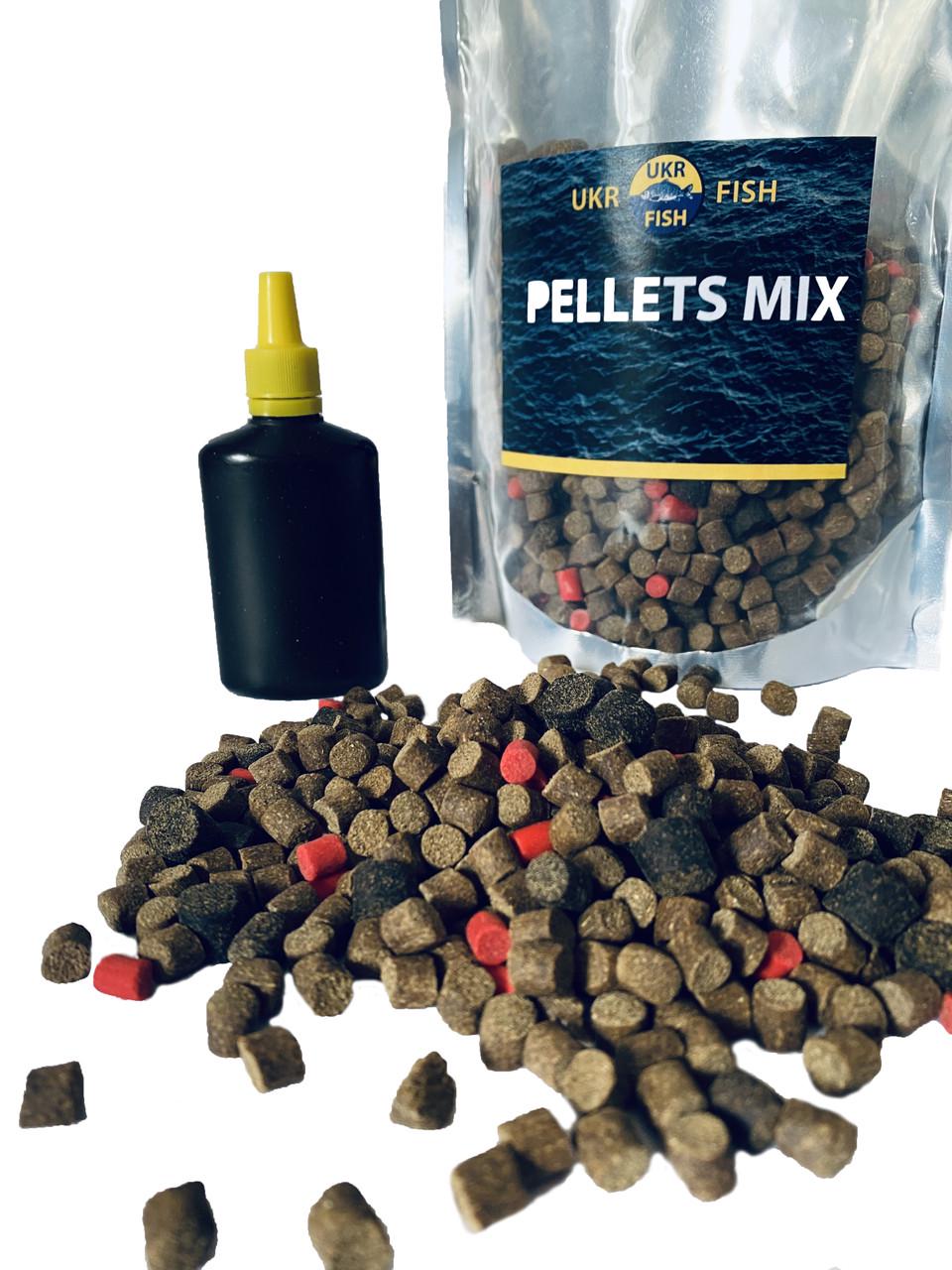 Прикормка для рыбы UKR FISH PELLETS MIX 0,8 кг 6,8,11 мм - фото 5