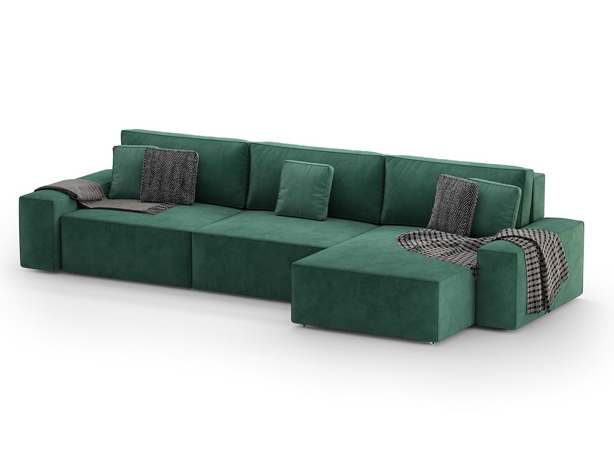 Диван кутовий Loft 350х160х80 см Зелений (Арт.2003) - фото 3
