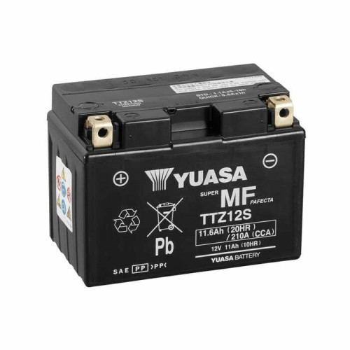 Аккумулятор YuasaBatteryEuropeGmb МОТО MF VRLA Battery AGM TTZ12S сухозаряженный 12V 11,6Ah