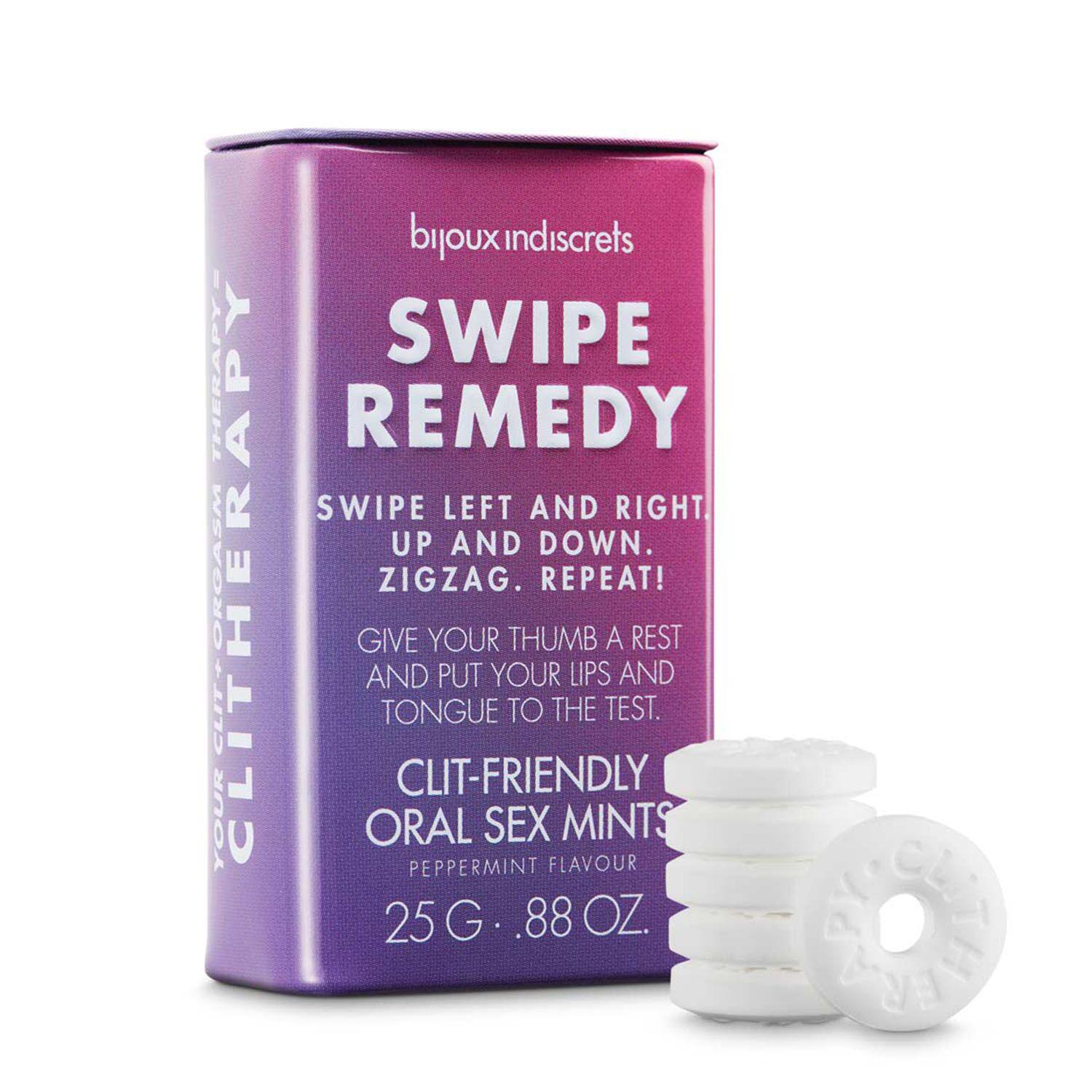 Мятные конфеты Bijoux Indiscrets SWIPE REMEDY clitherapy oral sex mints - фото 3