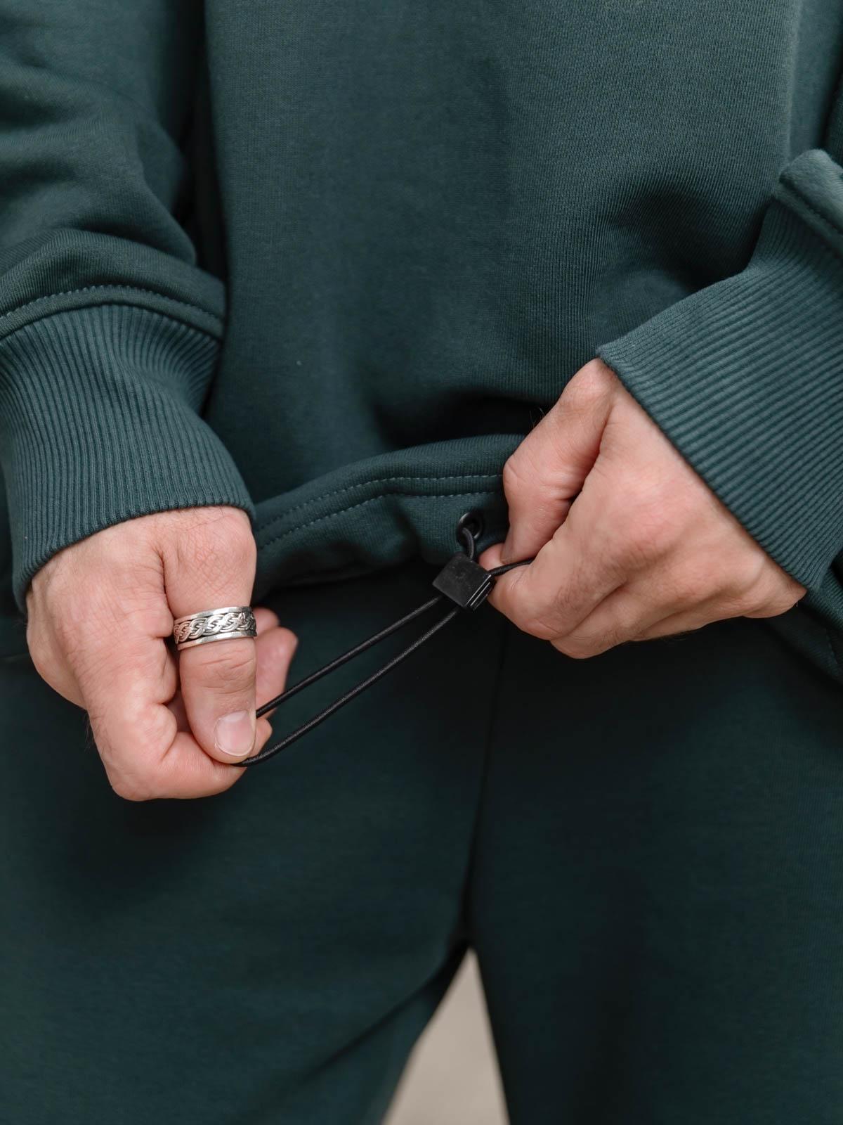 Худі чоловічий вільний FROMUS Onesize Темно-зелений (1122-60) - фото 5 Худі чоловічий вільний FROMUS Onesize Темно-зелений (1122-60) - фото 5