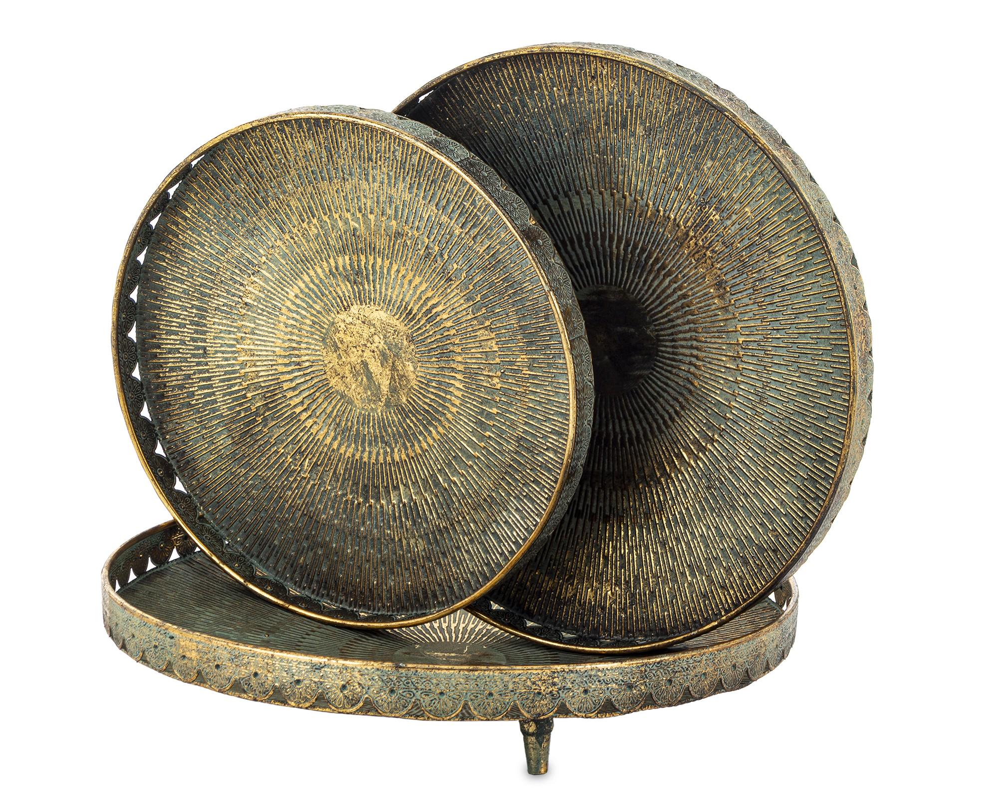 Набір таць декоративних 3 шт. 9x44,5x44,5/9x39,5x39,5/8,5x35x35 см (164747)