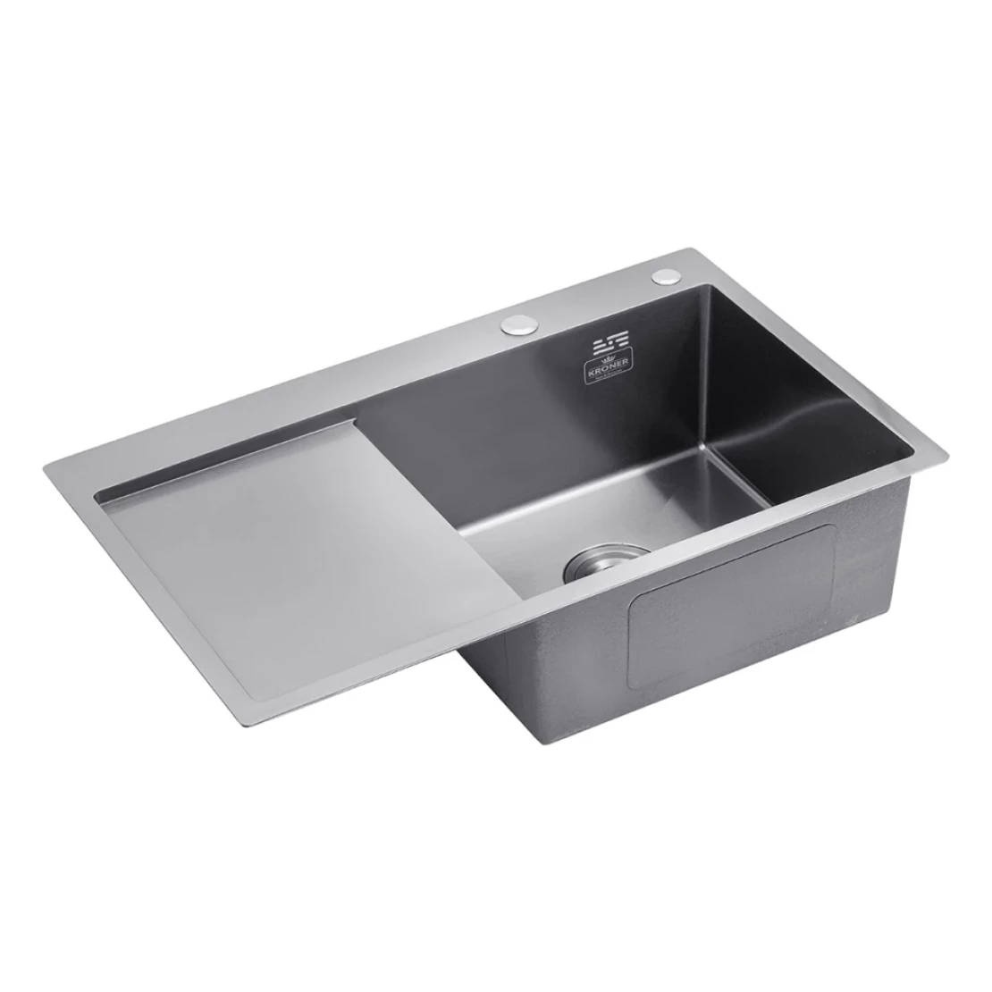 Мийка для кухні Kroner KRP Schwarze 7849RHM PVD 3/1 мм (CV025279) - фото 3