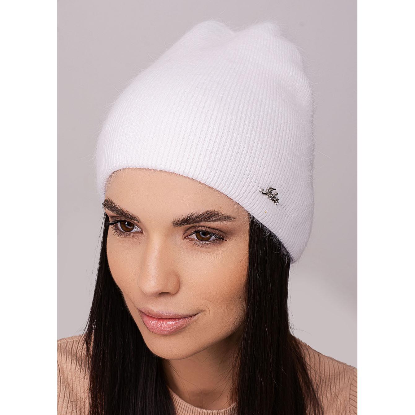 Шапка женская зимняя Leks СЕТКА ангоровая двойная без отворота one size Белый (273033) - фото 1 Шапка женская зимняя Leks СЕТКА ангоровая двойная без отворота one size Белый (273033) - фото 1
