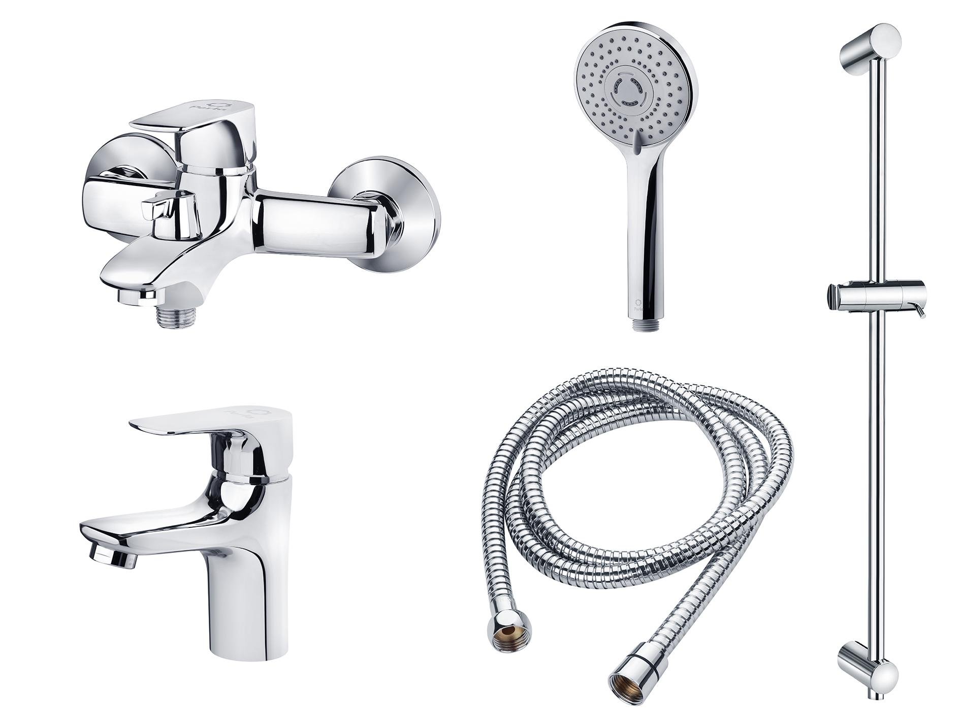 Набор смесителей Perla SPLIT 10404-C (PSH404+PSH403+PSF1031)