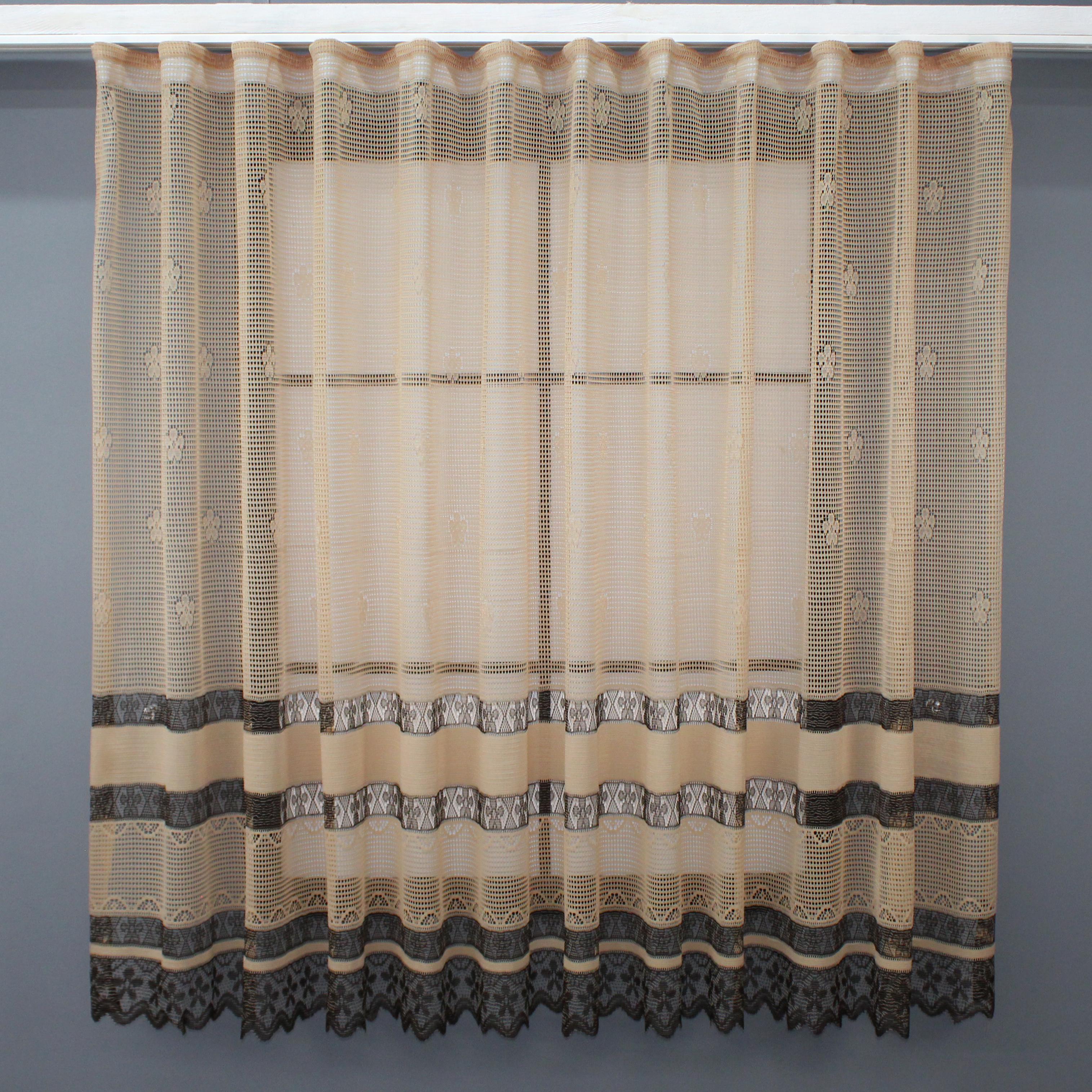 Тюль VR-Textil 787т Juli Сітка 300х150 см Какао (40-489)