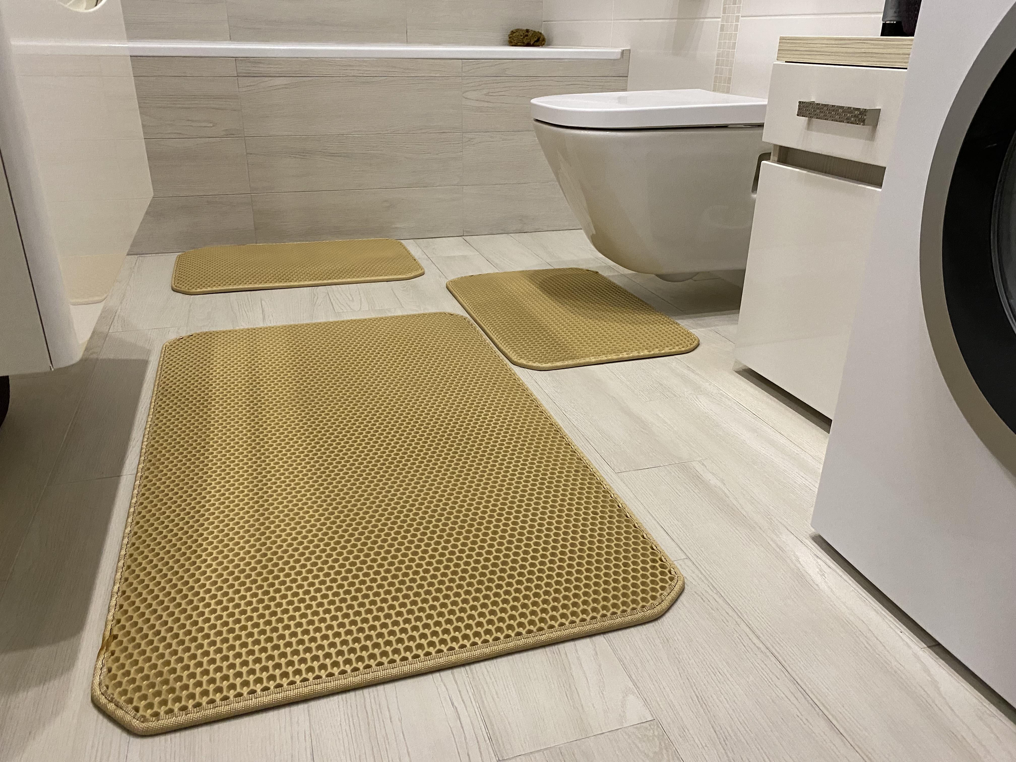 Коврик для ванной комнаты Кот в коробке придверный 60х40 см Бежевый (2214) - фото 3 Коврик для ванной комнаты Кот в коробке придверный 60х40 см Бежевый (2214) - фото 3