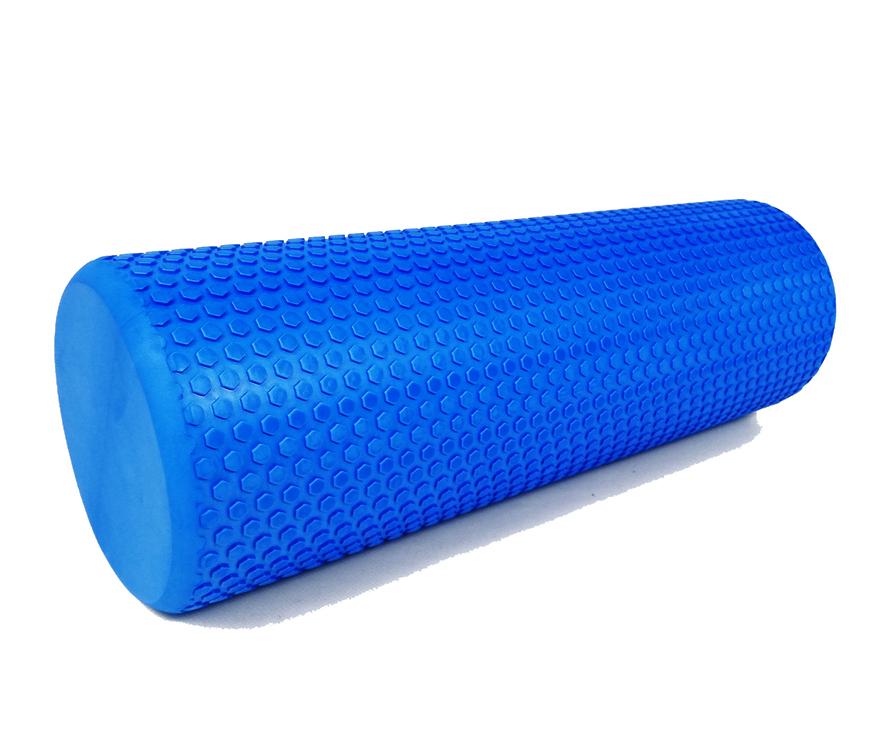 Масажний ролик EasyFit Foam Roller 45 см Синій (EF-2030-Bl) - фото 1