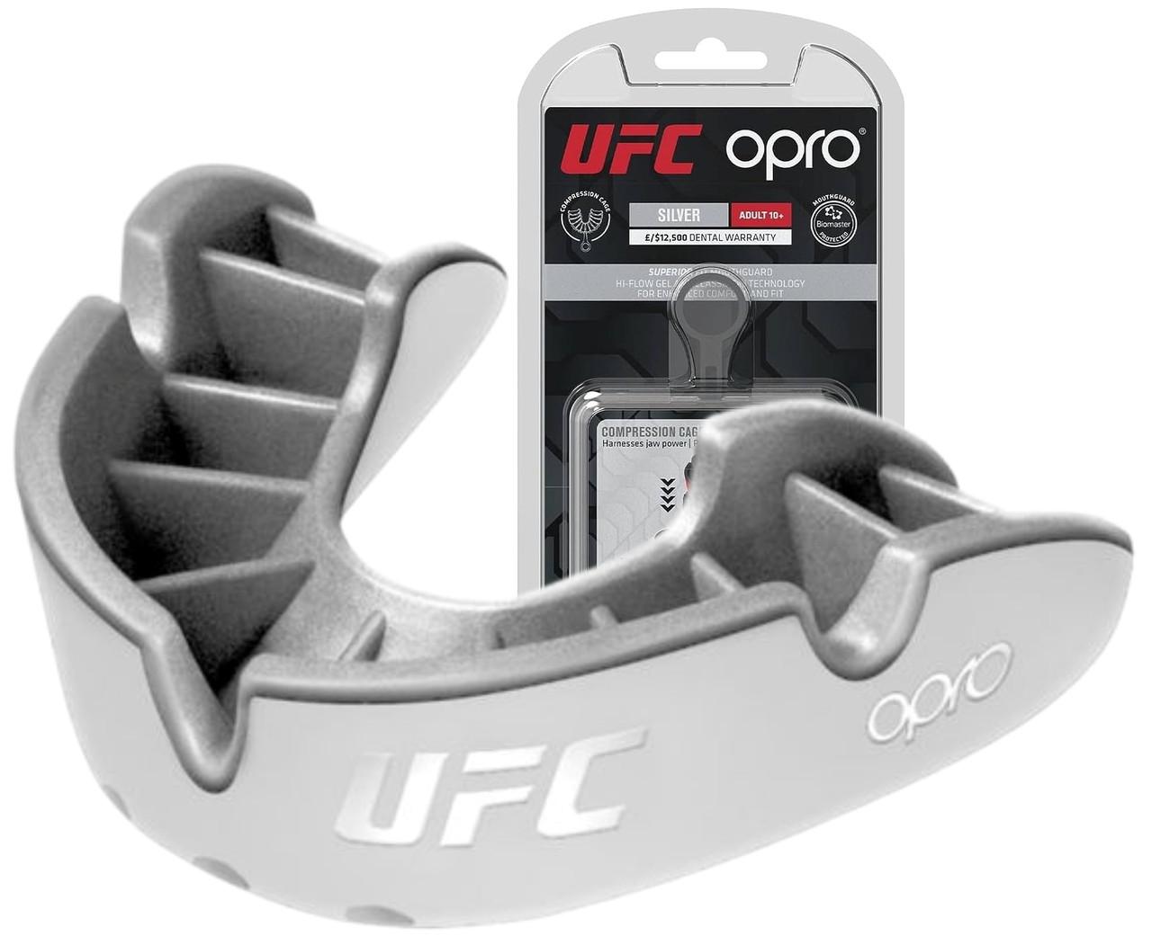 Капа для взрослых Opro UFC с 11 лет White/ /Silver (ufc.102514003)