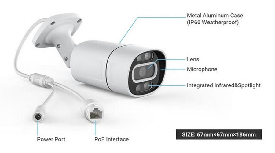 Камера видеонаблюдения уличная C16-TUYA IP Wi-Fi 3Мп с записью на microSD двухстороннее аудио (3ac69fb1) - фото 6