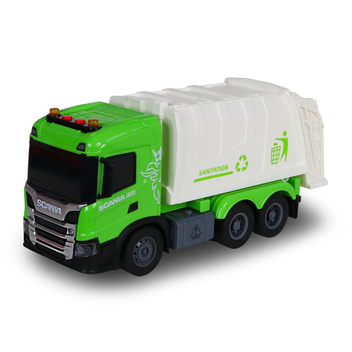 Автомодель детская игрушка серии Big Truck мусоровоз SCANIA со светом и звуком Автомодель детская игрушка серии Big Truck мусоровоз SCANIA со светом и звуком