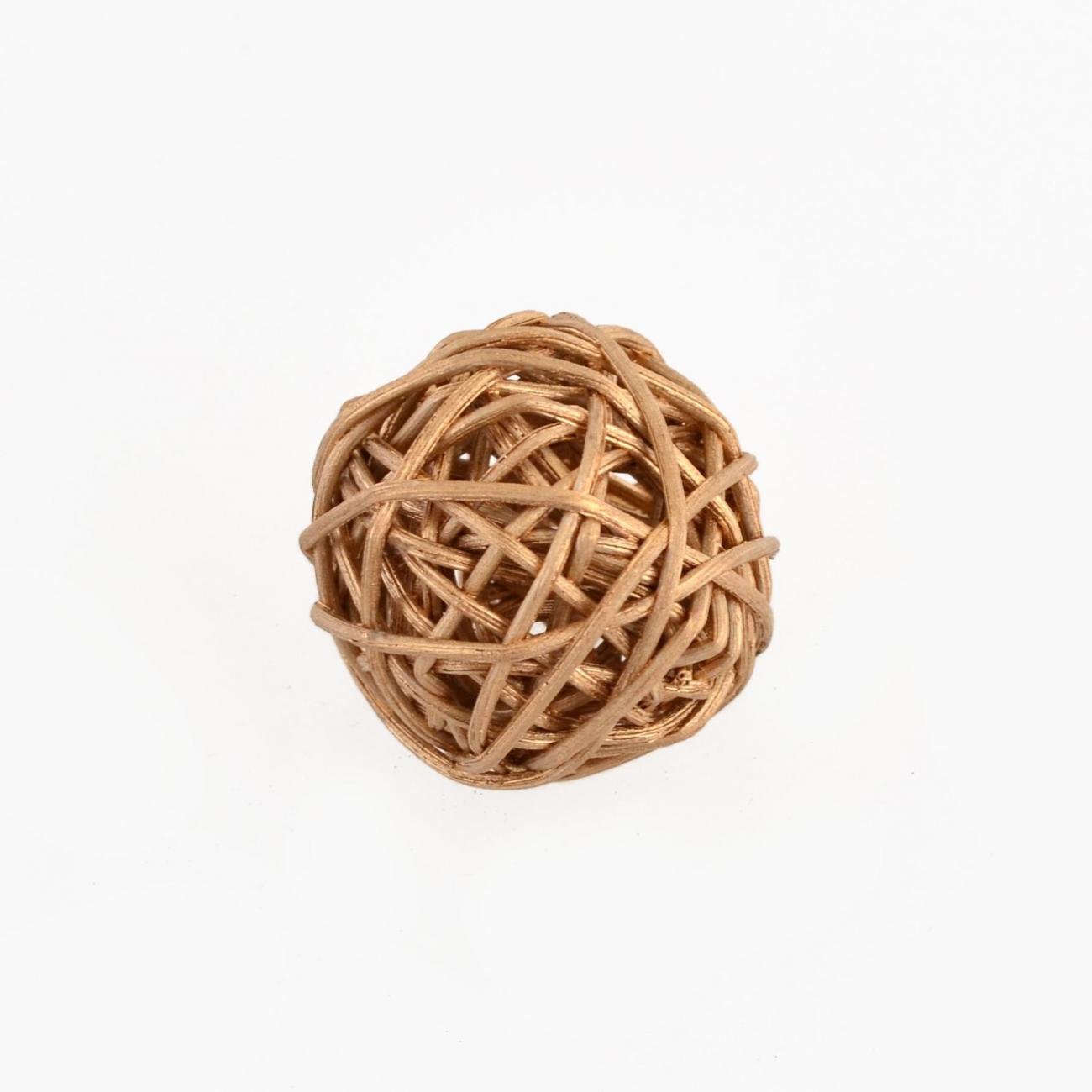 Шар ротанговый Yes! Fun d 3 см Золотой (0973322)