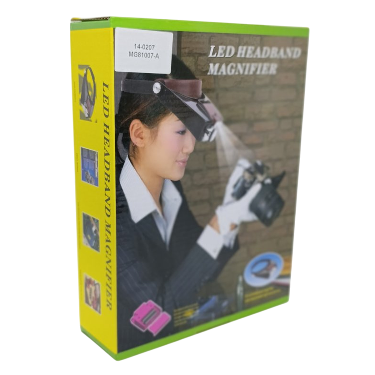 Лупа бинокулярная налобная MG81007-A с LED подсветкой/монокуляром 3 линзы 1,5X/3X/8,5X/10X Black/Wine Red (160419) - фото 9