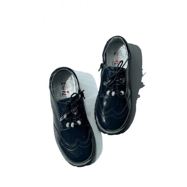 Туфли для девочки Evie lady oxford glitter р. 35 22,5 см Черный (4393318358)