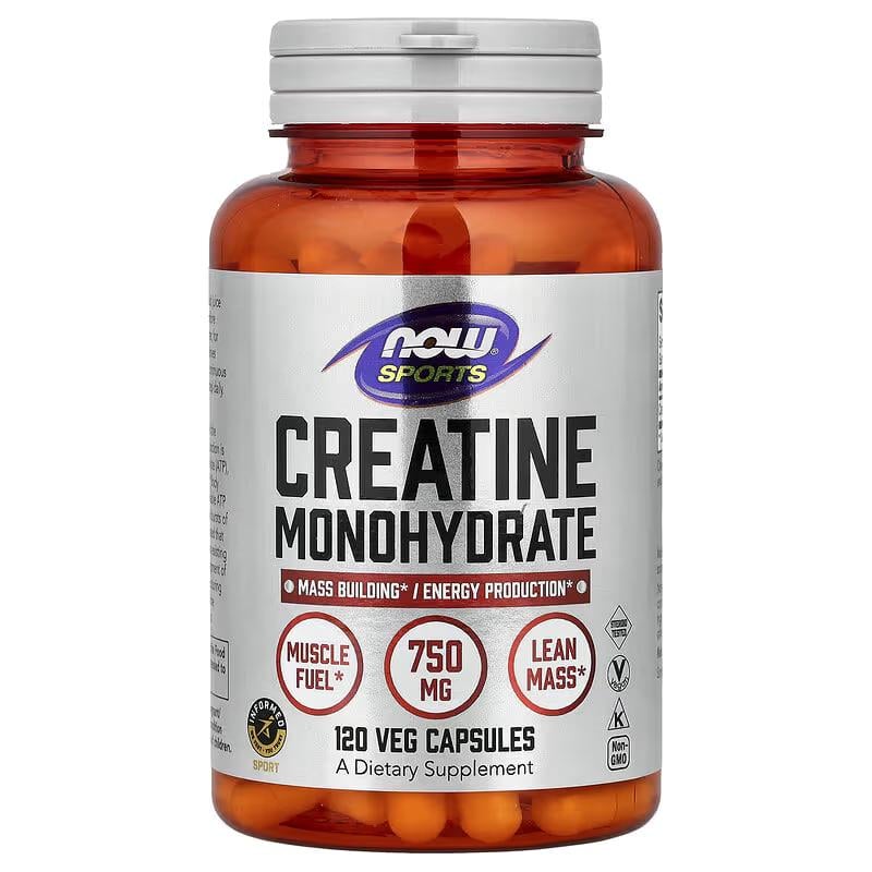 Креатин моногидрат New Foods Sports Creatine Monohydrate 120 вег. капс.