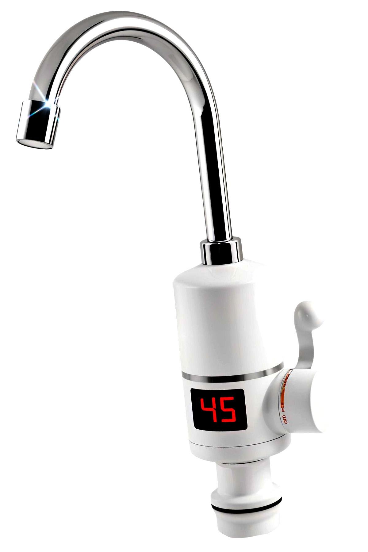 Водонагрівач проточний BRS з LED дисплеєм з цифровою індикацією температури White (529004019) - фото 1