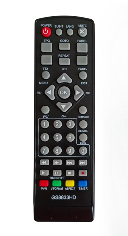 Пульт Huayu для T2 Gold Star GS8833HD (2324884435) Пульт Huayu для T2 Gold Star GS8833HD (2324884435)