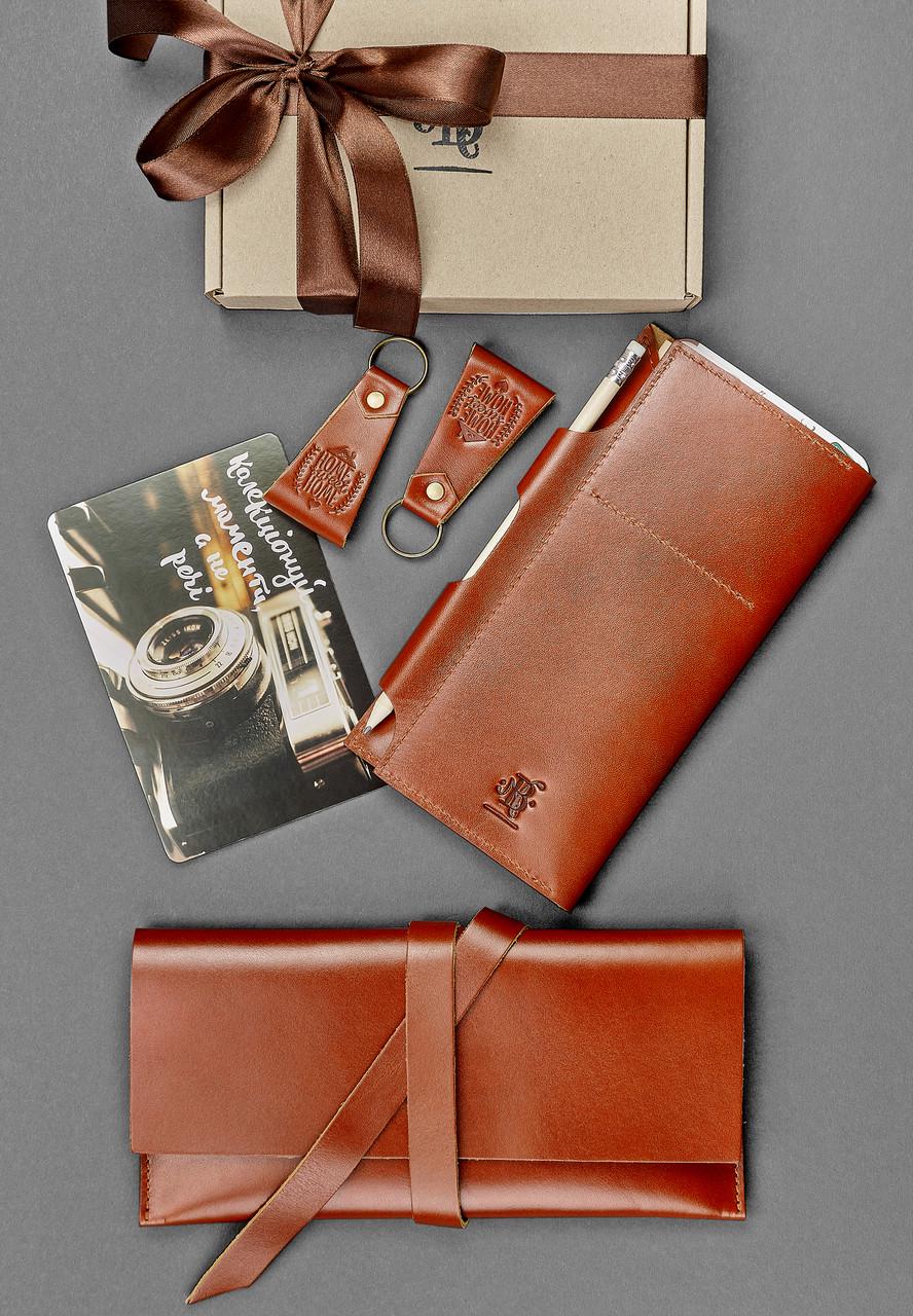 Набор кожаных аксессуаров путешественнику Сидней для пары (A-026359)