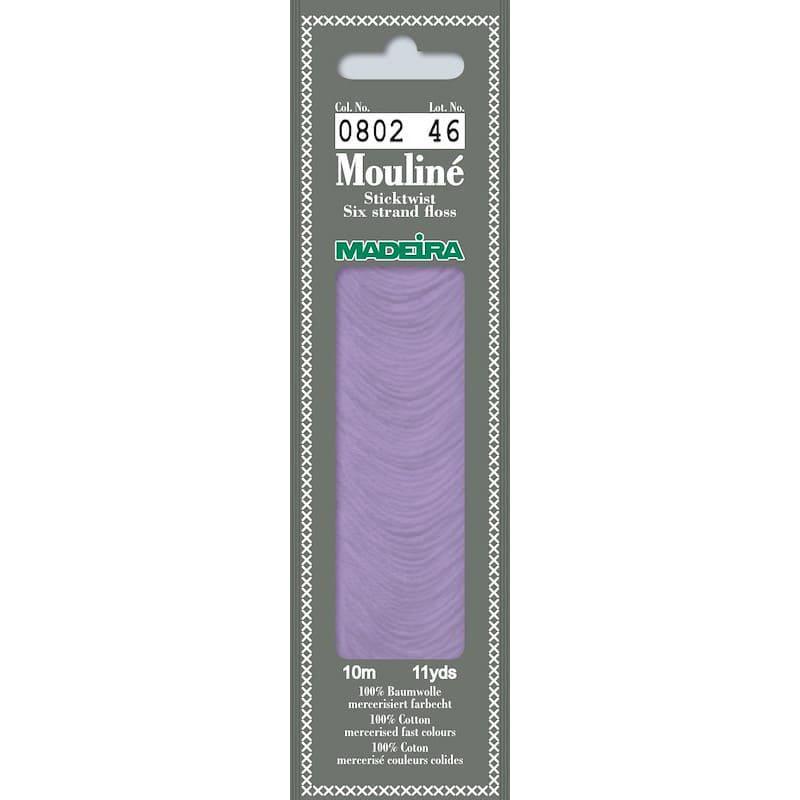 Нитки мулине Madeira 0802 Mouline Лаванда