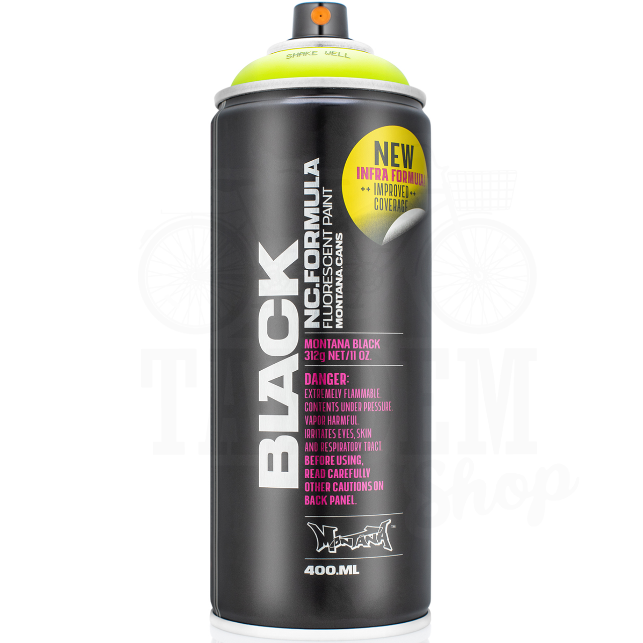 Краска флуоресцентная Montana Black Infra 400 мл аэрозоль IN 1000 Infra Yellow