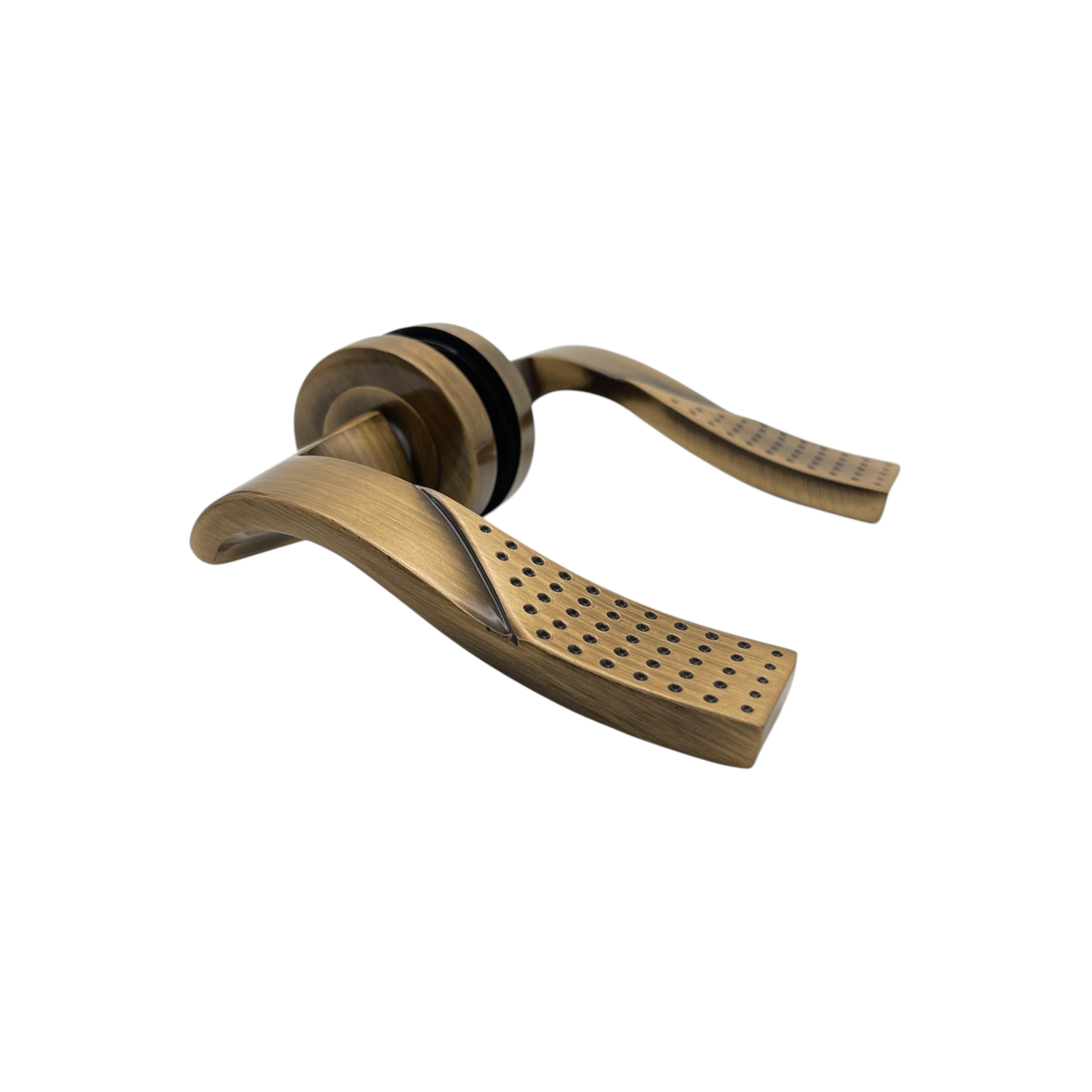 Ручка дверная на розетках Ozcanlar ANKA MAT/OKSID Rozet