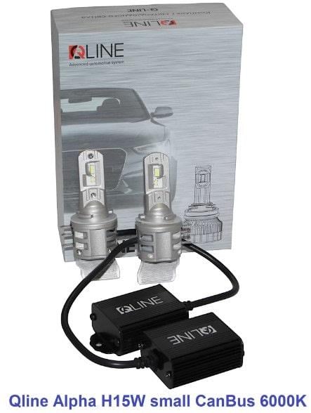 Автолампи Qline Alpha H15W small CanBus LED 6000K 2 шт. - фото 3