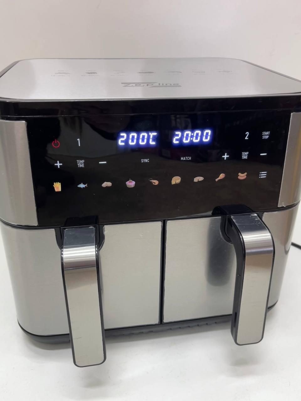 Аэрофритюрница ZepLine ZP-209 на 2 чаши 4000 Вт 12 л (30168403) - фото 5