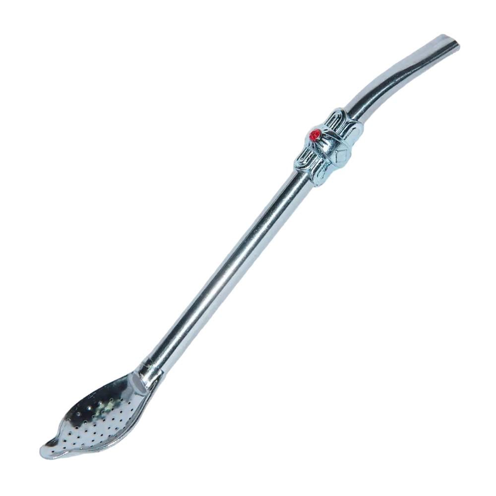 Бомбилья для мате Серебряный камень 18,5 см