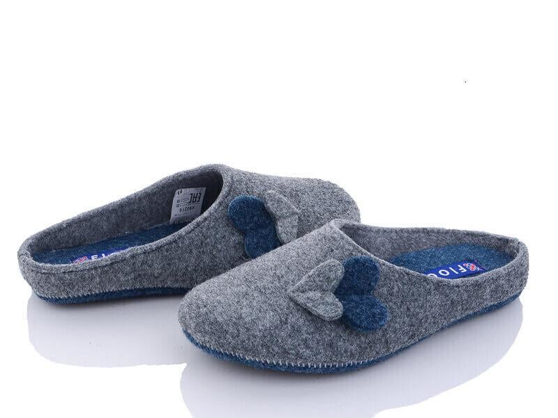 Тапочки комнатные женские FLOCC Лика р. 40 Серый (690216-40)