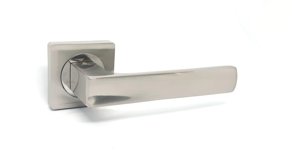 Ручка Kedr на розетке квадрат R8.144-AL SN/CP матовый Никель/Хром полированный