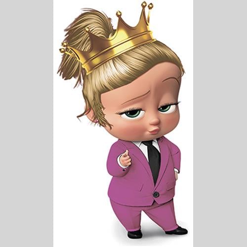 Наклейка Ростовая фигура с Леди босс