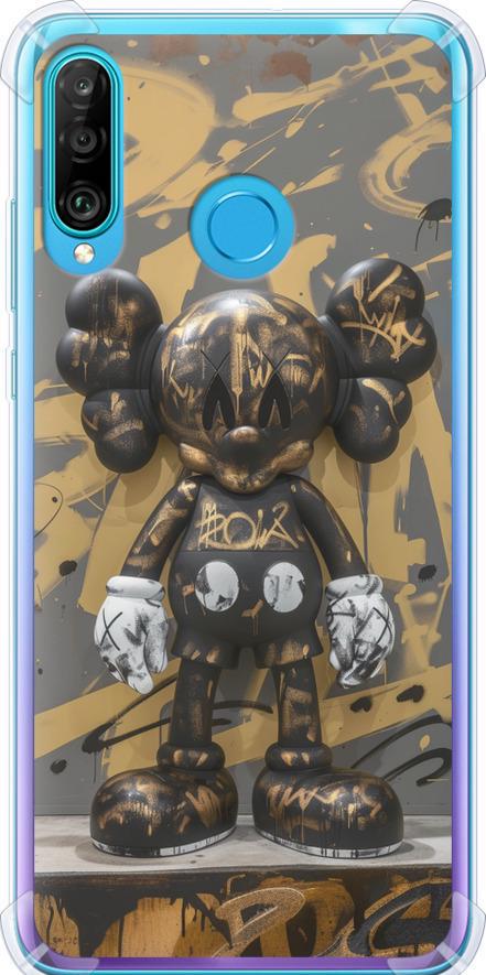 Чехол на Huawei P30 Lite Bronze kaws (6097sp-1651-42517)