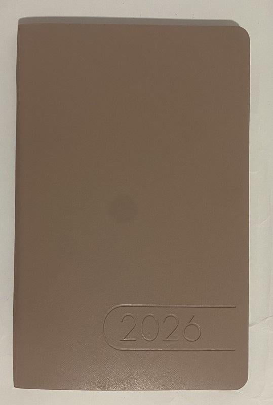 Еженедельник датированный на 2026 р. LIGHT MORANDI A5 искусственная кожа Какао (BM.2712-40)