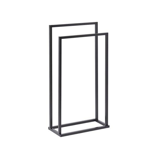 Вішалка для рушників Axentia вуглецева сталь порошкове покриття 2 прутки Чорний (135956)