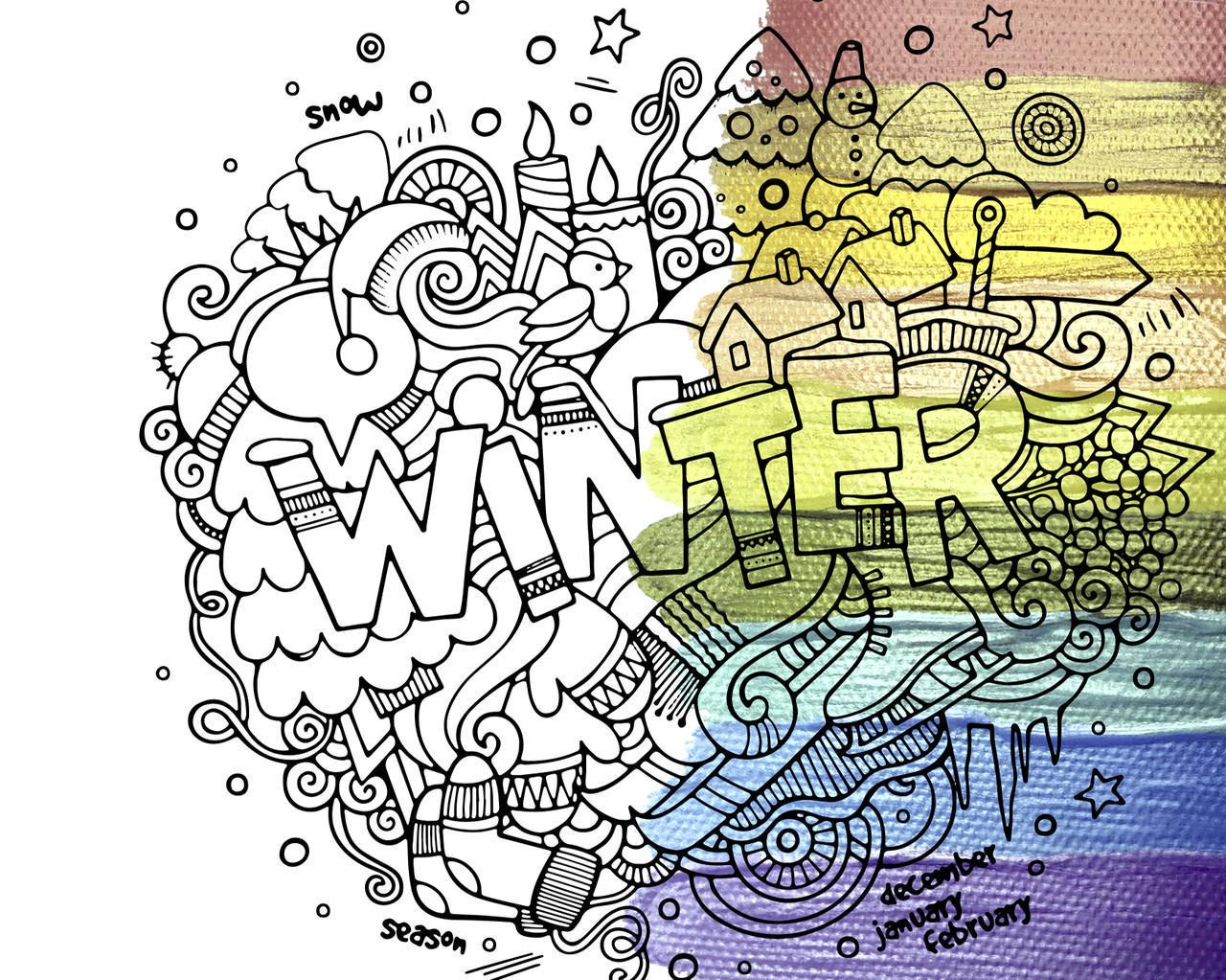 Картина антистресс Winter 40x50 см (1751416184)